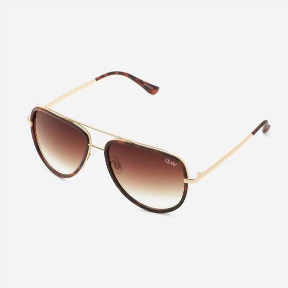 QUAY Accessories - NEW QUAY women all in sunglasses in tortoise brown fade